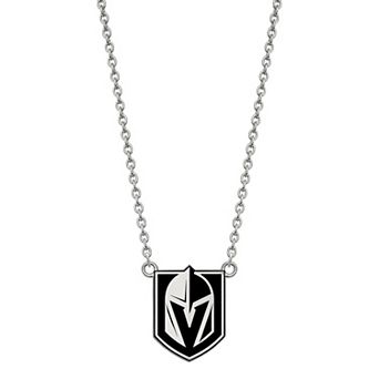 LogoArt Sterling Silver Las Vegas Golden Knights Large Enamel Pendant Necklace
