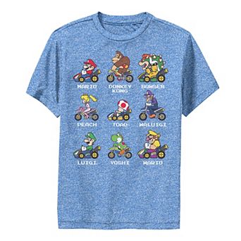 Boys 8-20 Mario Kart Character Side Profile Graphic Tee