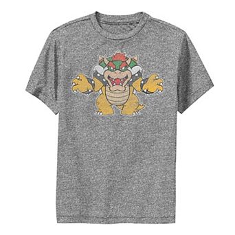 Boys 6-20 Super Mario Bowser Portrait Logo Graphic Tee