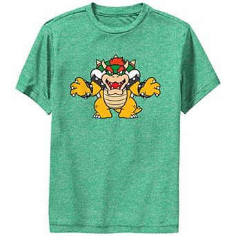 Boys 8-20 Super Mario Bowser Portrait Logo Graphic Tee