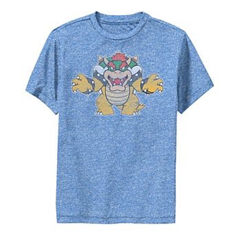 Boys 8-20 Super Mario Bowser Portrait Logo Graphic Tee