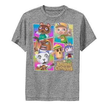 Boys 6-20 Animal Crossing Character Portrait Panels Graphic Tee