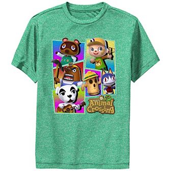 Boys 8-20 Animal Crossing Character Portrait Panels Graphic Tee