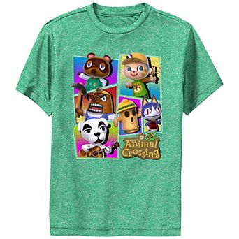Boys 6-20 Animal Crossing Character Portrait Panels Graphic Tee