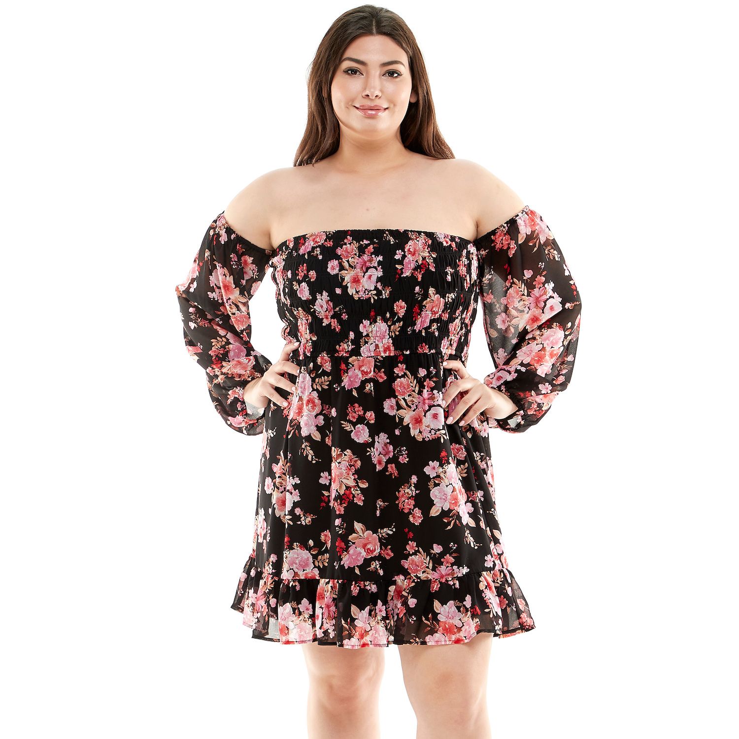 junior plus white dresses