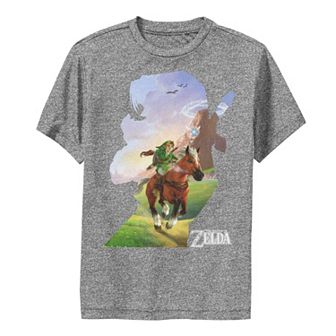 Boys 8-20 The Legend Of Zelda Silhouette Fill Graphic Tee