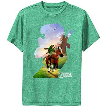 Boys 8-20 The Legend Of Zelda Silhouette Fill Graphic Tee