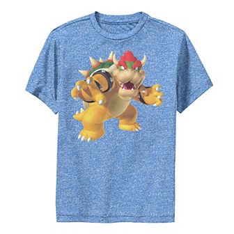 Boys 8-20 Super Mario Bowser Portrait Logo Graphic Tee