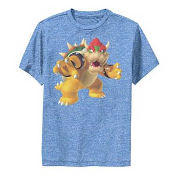 Boys 6-20 Super Mario Bowser Portrait Logo Graphic Tee