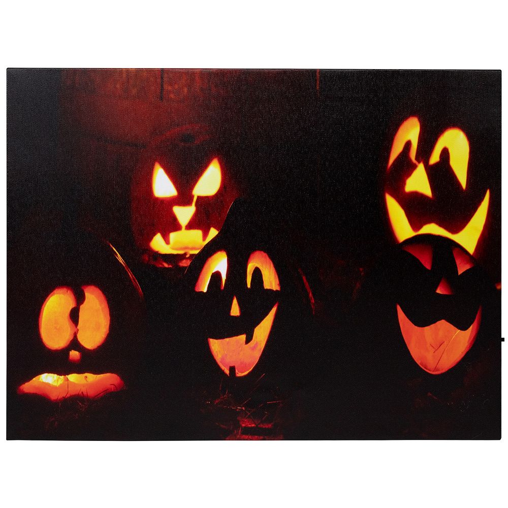 Northlight LED Lighted Silly and Spooky Jack-o'-lantern Halloween ...