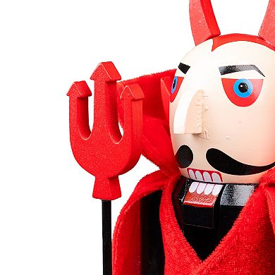 Northlight Devil Pitch Fork Halloween Nutcracker Floor Decor