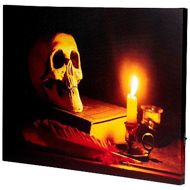Northlight LED Lighted Skull Halloween Wall Art