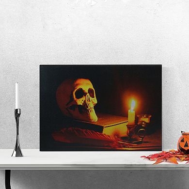 Northlight LED Lighted Skull Halloween Wall Art