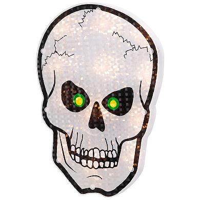 Northlight Light-Up Skull Halloween Window Decor