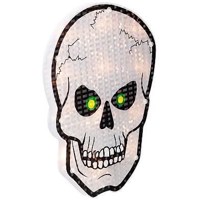 Northlight Light-Up Skull Halloween Window Decor