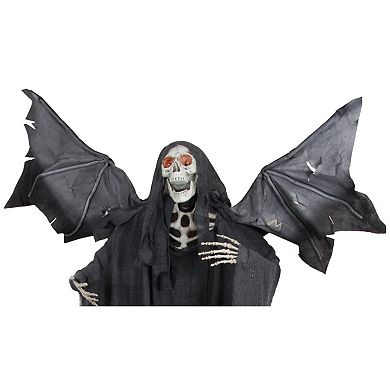 Northlight Pre-Lit Skeletal Reaper Wings Halloween Floor Decor