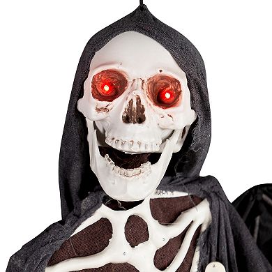 Northlight Pre-Lit Skeletal Reaper Wings Halloween Floor Decor