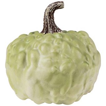Northlight Small Green Textured Artificial Pumpkin Halloween Table Decor