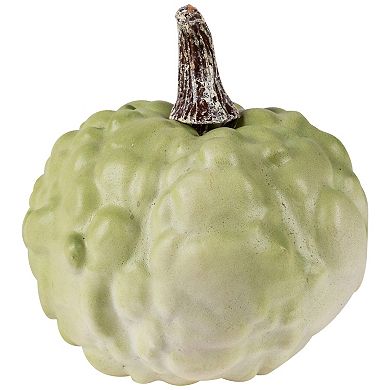 Northlight Small Green Textured Artificial Pumpkin Halloween Table Decor