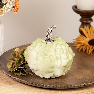 Northlight Small Green Textured Artificial Pumpkin Halloween Table Decor