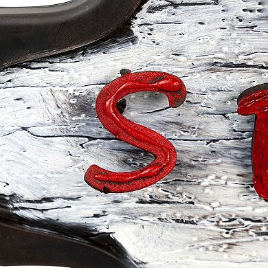 Northlight 20.5" Red and Gray Animated "Spooky" Halloween Sign