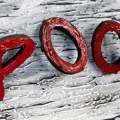 Northlight 20.5" Red and Gray Animated "Spooky" Halloween Sign