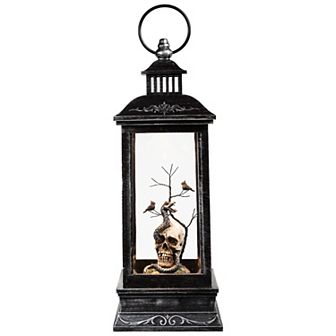 Northlight LED Halloween Skull Lantern Table Decor