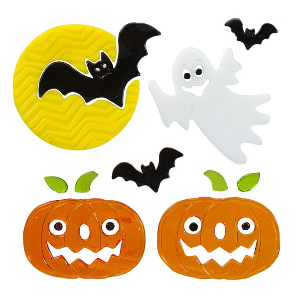 Northlight Ghost Pumpkin Halloween Gel Window Clings