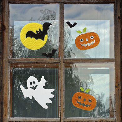 Northlight Ghost Pumpkin Halloween Gel Window Clings