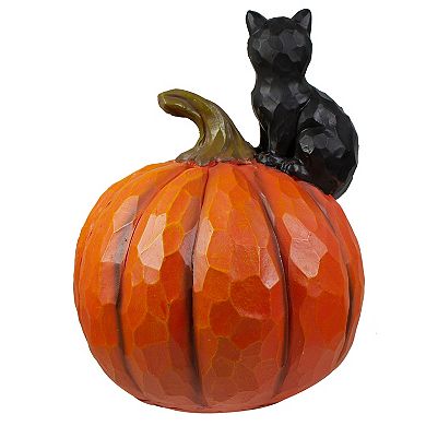 Northlight Jack O'Lantern Cat Halloween Table Decor