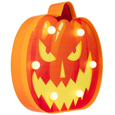 Northlight Light-Up Jack O'Lantern Halloween Marquee Wall Decor