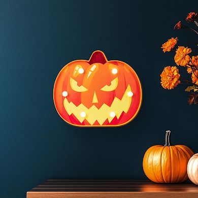 Northlight Light-Up Jack O'Lantern Halloween Marquee Wall Decor
