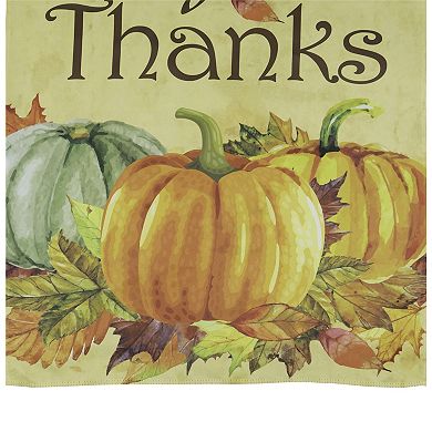 Northlight Give Thanks Autumn Harvest Outdoor Garden Flag