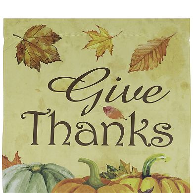 Northlight Give Thanks Autumn Harvest Outdoor Garden Flag