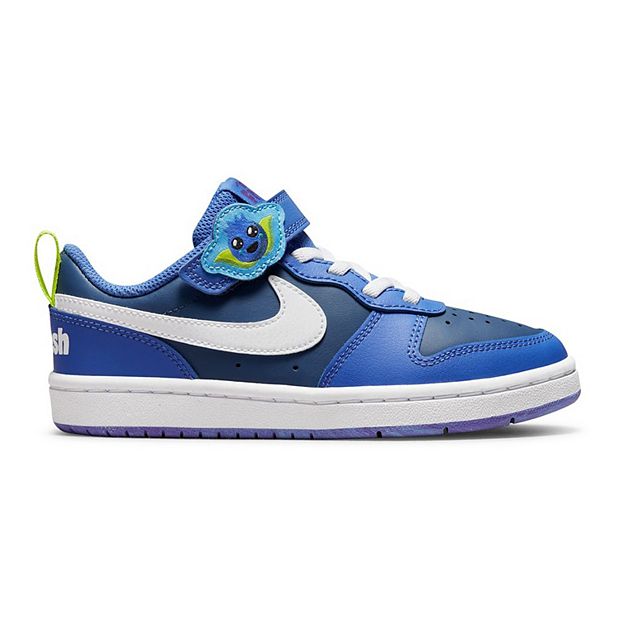 nike court borough low 2 white blue womens skate shoes