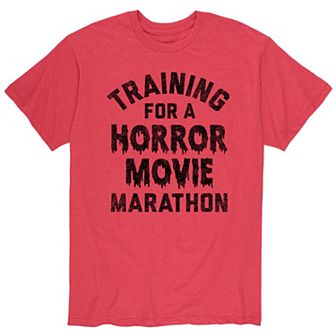Men's "Training For A Horror Movie Marathon" Tee