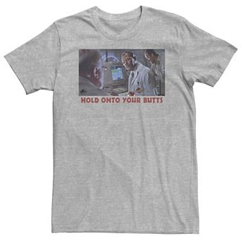 Big & Tall Jurassic Park Doctor Ray Arnold "Hold Onto Your Butts" Photo Tee