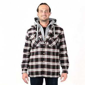 Men's Sonoma Goods For Life® Flannel Hooded Shirt Jacket
