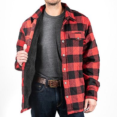 Men's Sonoma Goods For Life?? Flannel Sherpa-Lined Shirt Jacket