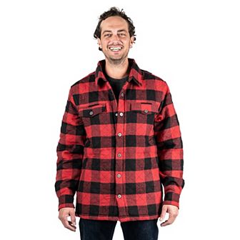 Men's Sonoma Goods For Life® Flannel Sherpa-Lined Shirt Jacket