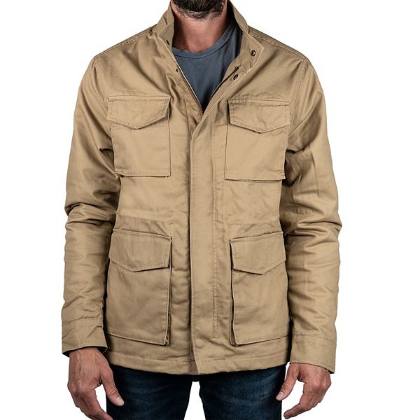 Columbia, Jackets & Coats, Columbia Men Fleece Lined Canvas Jacket Tan