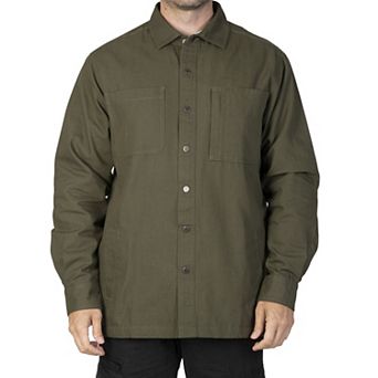 Men's Sonoma Goods For Life® Fleece-Lined Canvas Shirt Jacket