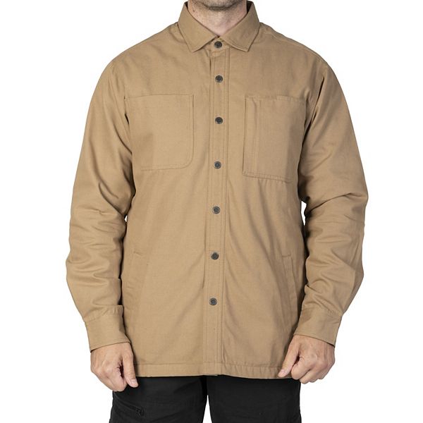 mens canvas shirt jacket