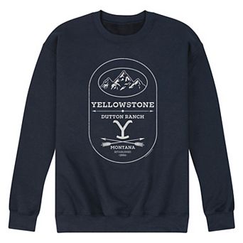 Men's Yellowstone Stone Dutton Fleece Sweatshirt