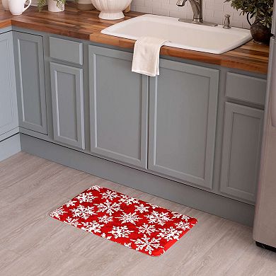 Mohawk® Home Snowflakes Cushioned Kitchen Mat