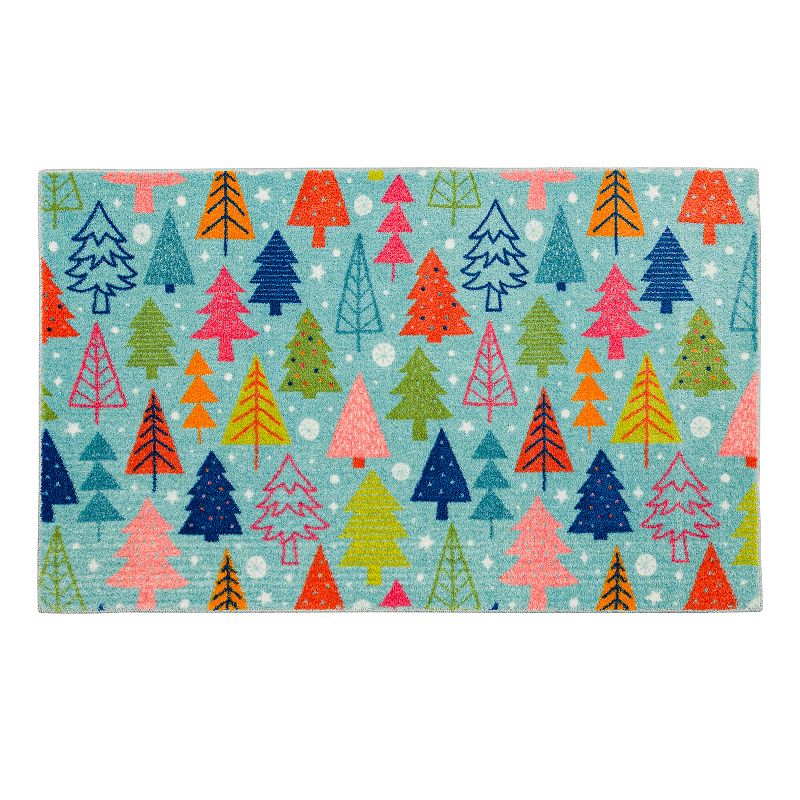 Mohawk Home Tree Scatter Rug, Blue, 24X40