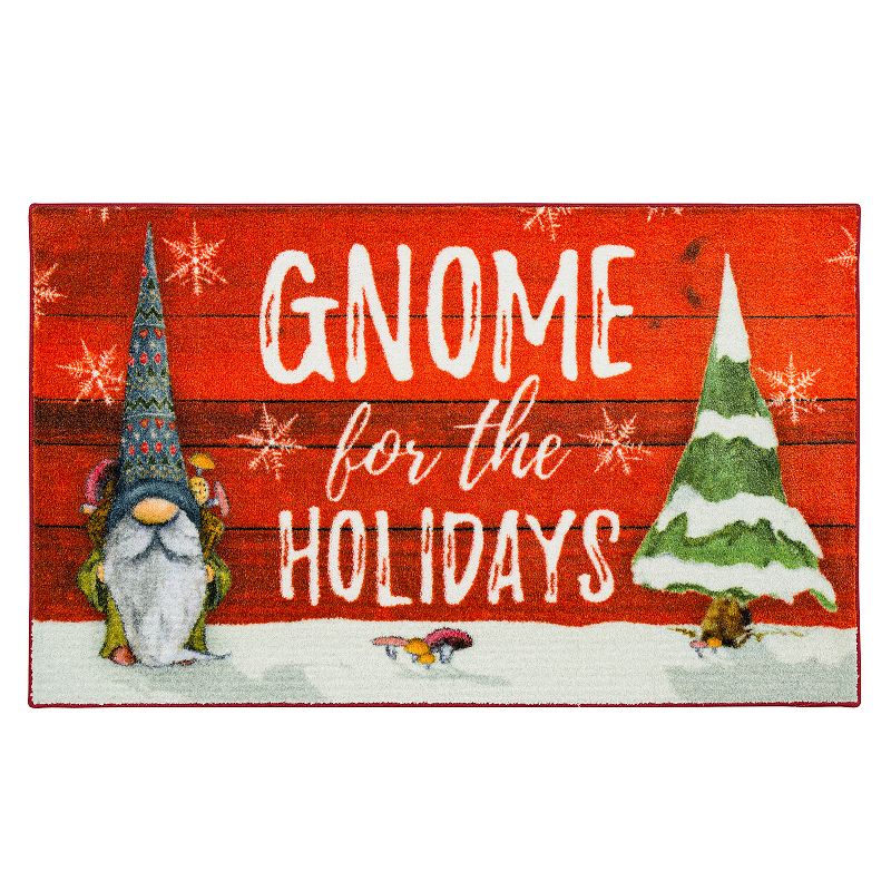 Mohawk Home Gnome Holidays Rug, Red, 24X40
