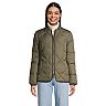Petite Lands' End Insulated Quilted Thermoplume Bomber Jacket