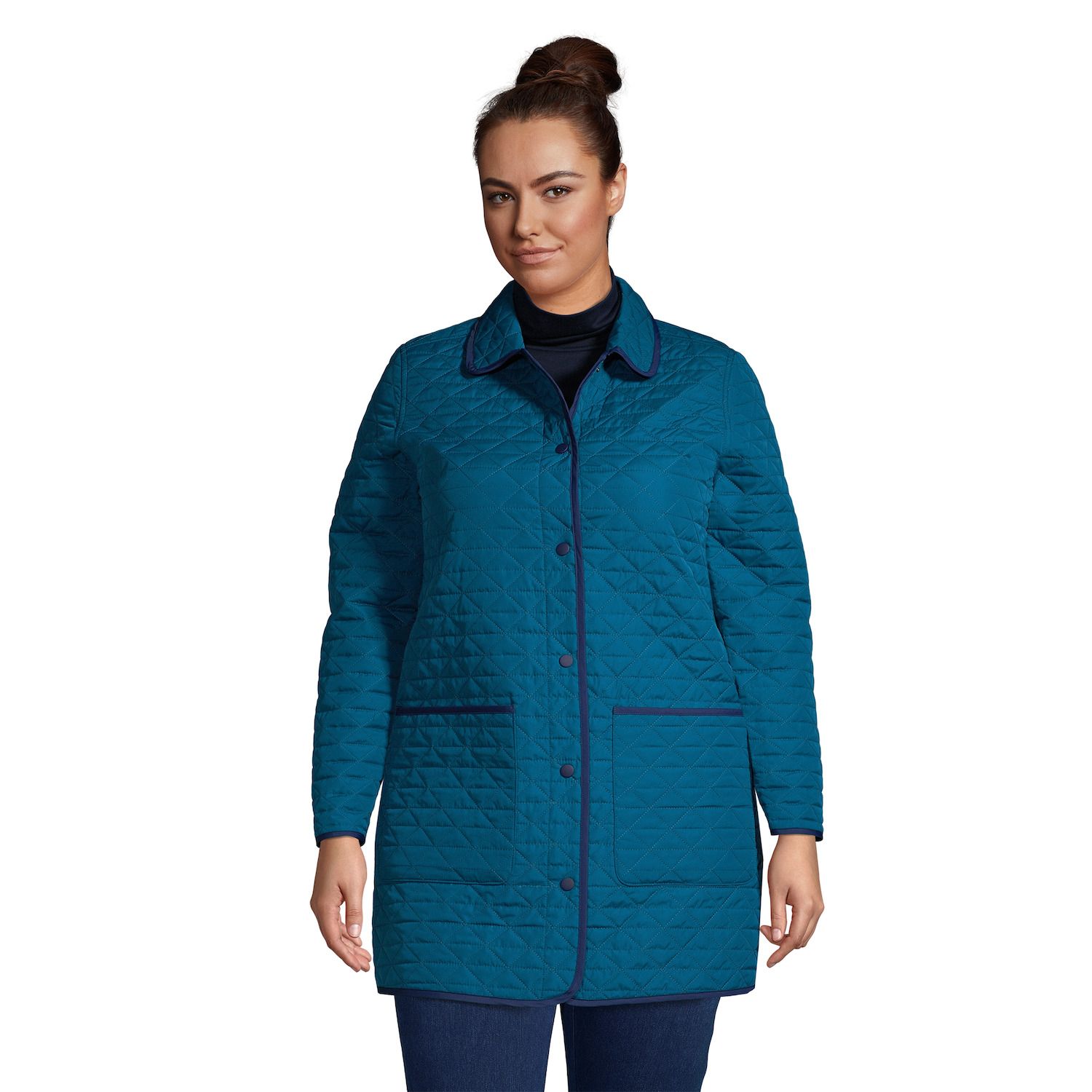 Image for Lands' End Plus Size Insulated Primaloft Reversible Coat at Kohl's.