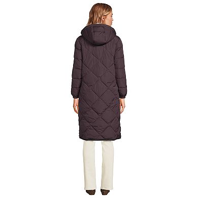 Petite Lands' End Insulated Quilted Thermoplume Maxi Coat